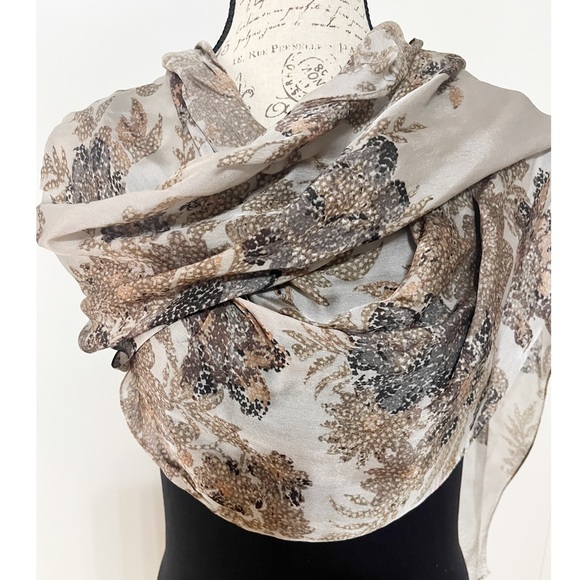 Long Silk Scarf - Picture 4 of 5